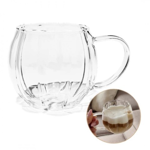 Filiżanka z falowanymi ściankami Ryflowana z uchem 425 ml 1szt SZK203