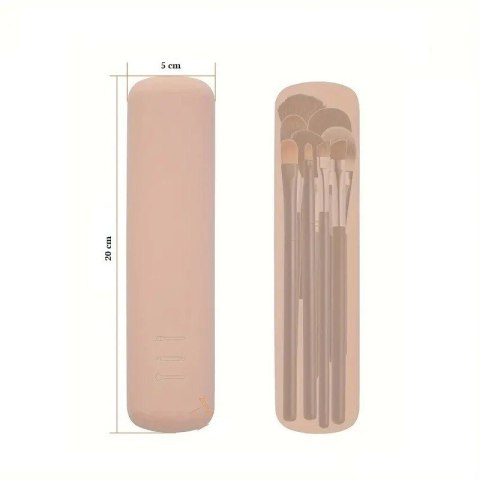 Silikonowe etui na pędzle do makijażu 20cm wodoodporne PZ44WZ2