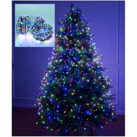 Zewnętrzne/ wewnętrzne lampki choinkowe drucik 1000LED 100m, multikolor LAMP35MULTI