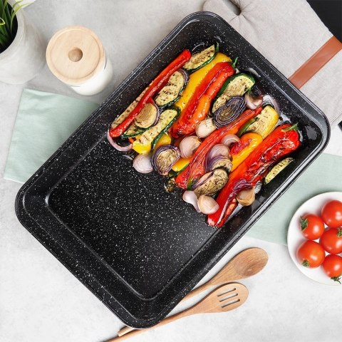 Brytfanna Granitowa VILDE 47,5 x 32 x 5,5 cm Stal Węglowa do 230°C