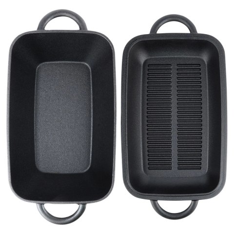 Brytfanna Żeliwna do Piekarnika Pieczenia z Pokrywką VILDE 2w1 3,5 L