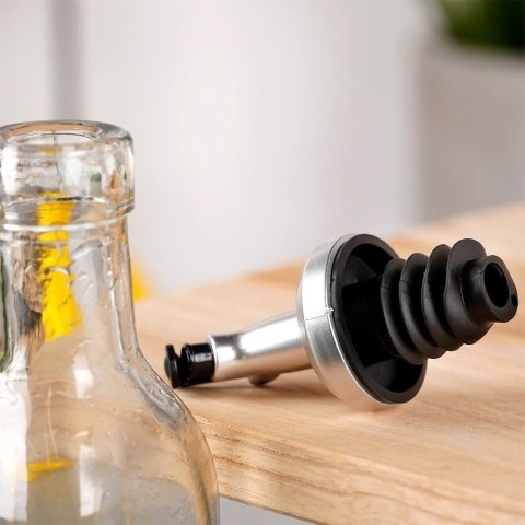 Butelka na Oliwę Ocet z Dozownikiem Szklana VILDE 250 ml Przezroczysta