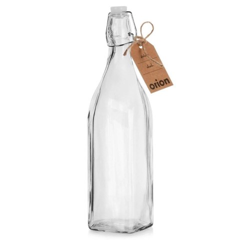 Butelka z Klipsem Szklana ORION 1 L Kwadratowa Szczelna Retro