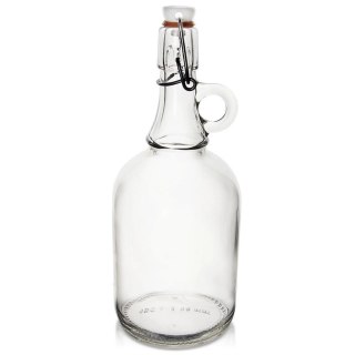 Butelka z Klipsem Szklana ORION 1 L z Uchwytem Szczelna Retro
