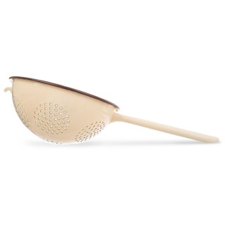 Cedzak Kuchenny Emaliowany Brązowy Solidny Brown 22 cm