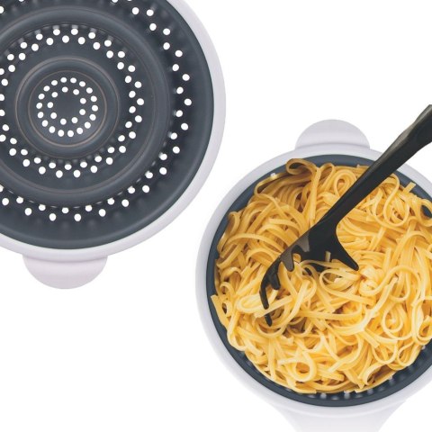 Cedzak Sitko z Uchwytem Kuchenne Silikonowe Składane Solidne ORION 20 cm