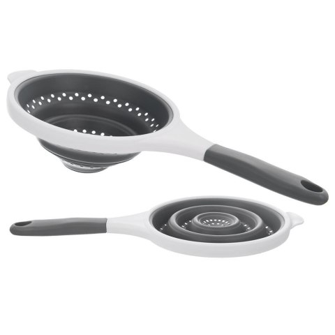 Cedzak Sitko z Uchwytem Kuchenne Silikonowe Składane Solidne ORION 25,5 cm