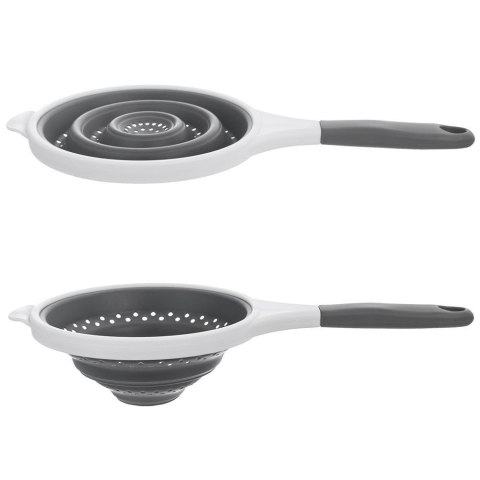Cedzak Sitko z Uchwytem Kuchenne Silikonowe Składane Solidne ORION 25,5 cm