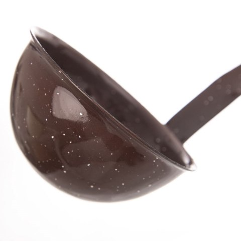 Chochla Emaliowana ORION BROWN 170 ml 35 cm Brązowa Retro do Zupy