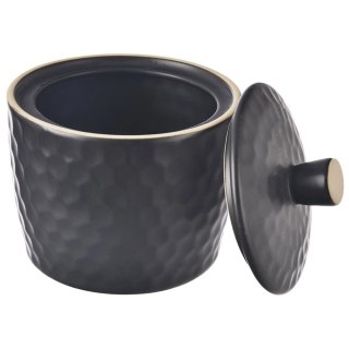 Cukierniczka Cukiernica Ceramiczna Czarna Ozdobna Klasyczna ORION 320 ml