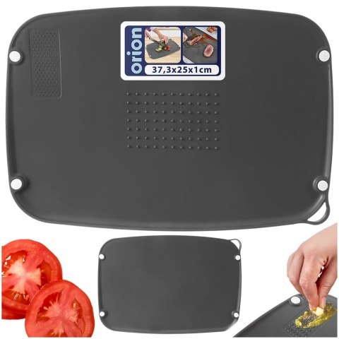 Deska do Krojenia Dwustronna ORION ELA 37,5 x 25 cm Szara z Kolcami Mięsa