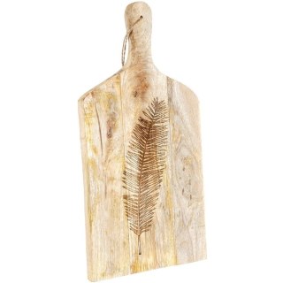 Deska do Krojenia Serwowania Przekąsek Drewniana Solidna VILDE 50,5x24,5 cm