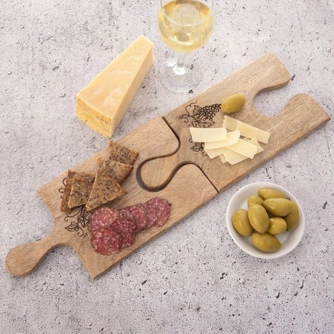 Deska do Krojenia Serwowania Przekąsek Przystawek Drewniana ORION 29,5x15cm