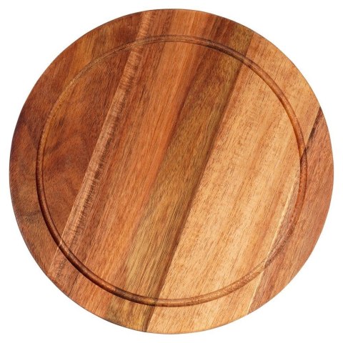 Deska do Krojenia i Serwowania Serów Wędlin Okrągła Drewniana ORION 25 cm