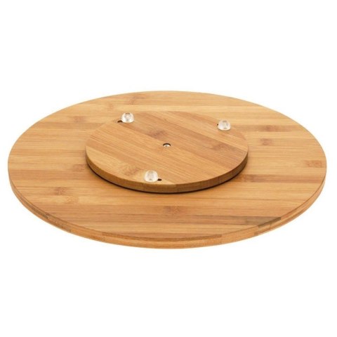 Deska do Serwowania Bambusowa Obrotowa ORION 35 cm Antypoślizgowa