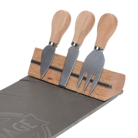 Deska do Serwowania Serów z Nożami Kamienna ORION 4 el.