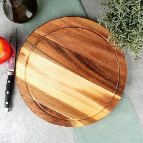 Deska z Drewna Akacjowego do Krojenia Serwowania Serów Wędlin ORION 30 cm