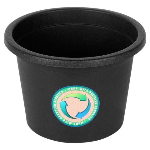 Doniczka Ogrodowa Okrągła VILDE 20 cm Czarna Odporna na Pogodę