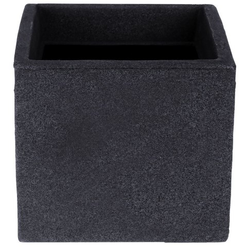 Doniczka Ogrodowa Plastikowa Szara Kwadratowa Zewnętrzna VILDE 20x17,5 cm