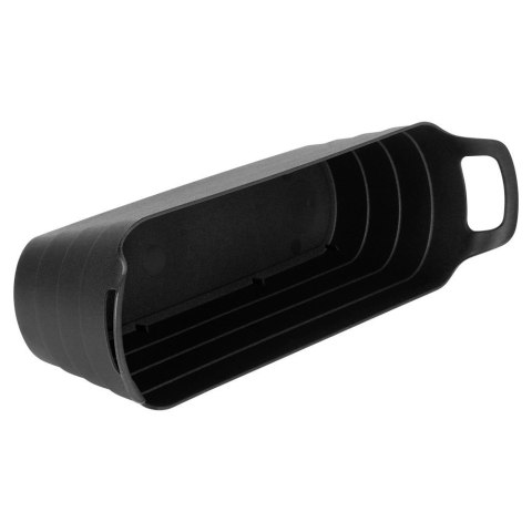 Doniczka Ogrodowa Podłużna VILDE 44,5 cm Czarna z Wygodnymi Uchwytami