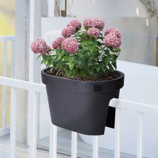 Doniczka ogrodowa plastikowa czarna 39,5x24 cm