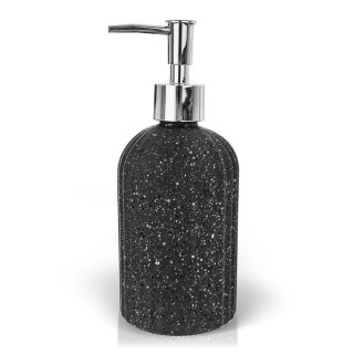 Dozownik do Mydła ORION 450 ml Szklany Szary Imitacja Marmuru z Pompką