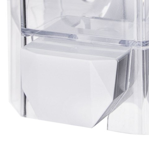 Dozownik do Mydła Ścienny ORION 430 ml Przezroczysty z Montażem do Łazienki