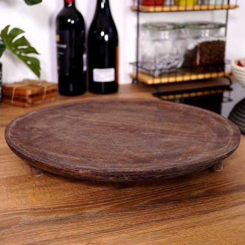 Drewniana Deska do Serwowania i Krojenia VILDE 37 cm na Nóżkach