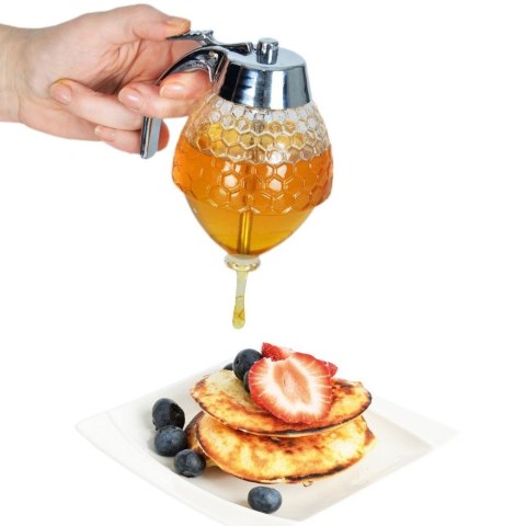 Dyspenser do Syropu Miodu Szklany Dozownik ORION 250 ml