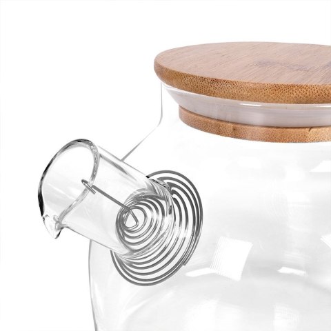 Dzbanek Dzbanuszek do Kawy Herbaty z Sitkiem Zaparzaczem Szklany ORION 1l