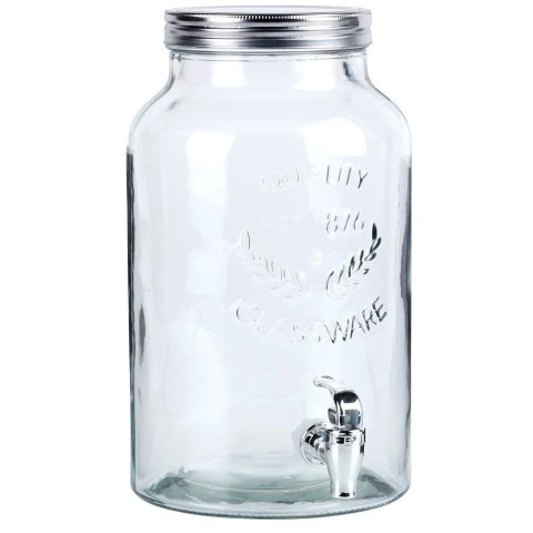 Dzbanek Słój do Napojów z Kranikiem Szklany VILDE 6,2 L