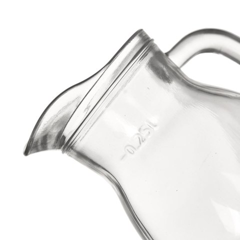 Dzbanek Szklany ORION 300 ml Stołowy z Uchem i Dzióbkiem do Mleka Sosów