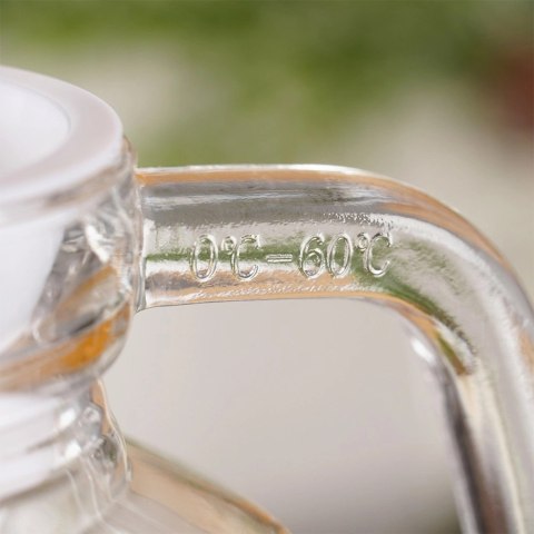 Dzbanek Szklany do Lodówki VILDE 1,8 L Wąski Ryflowany z Pokrywką