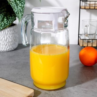 Dzbanek do Serwowania Nalewania Napojów Soków Szklany z Pokrywką VILDE 2 l