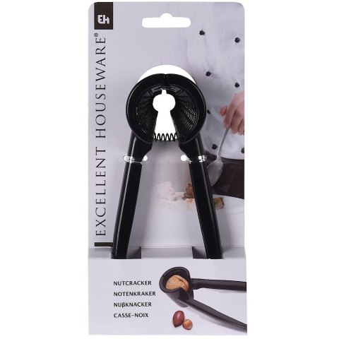 Dziadek do Orzechów EXCELLENT HOUSEWARE 18 cm Aluminiowy Czarny z Rowkami