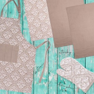 Fartuch Kuchenny Damski Męski Bawełniany Wiązany Solidny ORION 86 x 71 cm