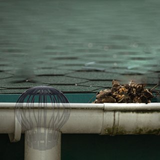 Filtr do Rynny Koszyczek PROGARDEN Czarny Plastik z Sitkiem 2 szt.