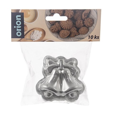 Foremka do Ciastek Stalowa Dzwonki ORION Świąteczna Wytrzymała 10 szt.