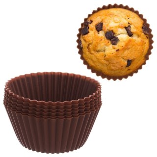 Foremki do Muffinek Silikonowe ORION SILLINIE 5,5 cm do Piekarnika 6 szt.