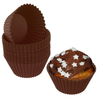 Foremki do Muffinek Silikonowe ORION SILLINIE 5,5 cm do Zmywarki 12 szt.