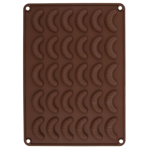 Forma do Ciastek Silikonowa Pomarańczowa Rogaliki ORION 34,5 x 24,5 x 1,2cm