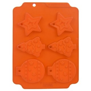 Forma do Ciastek Świąteczna ORION SILLINIE Silikonowa 23 x 17 cm 6 szt.