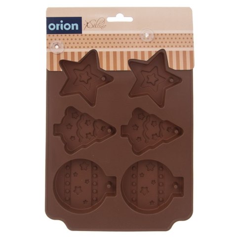 Forma do Ciastek Świąteczna ORION SILLINIE Silikonowa 23 x 17 cm 6 szt.