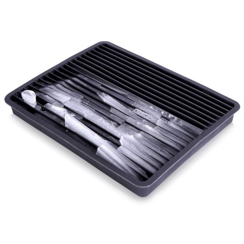 Forma do Kostek Lodu EXCELLENT Kruszony Lód 18 x 14,5 cm Silikonowa Czarna