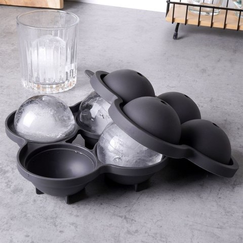 Forma do Kostek Lodu EXCELLENT Kule 8 cm Silikonowa na 4 szt.