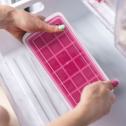 Forma do Kostek Lodu EXCELLENT Pojemnik Łopatka Silikonowe Dno 18 szt.