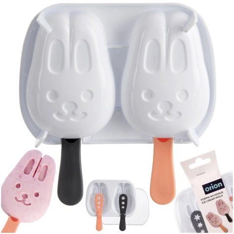 Forma do Lodów ORION Króliczek z Pokrywką na 2 szt. do Zmywarki