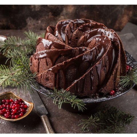 Forma do Pieczenia Babki z Kominem Nieprzywierająca Solidna ORION 24 cm