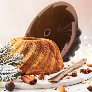 Forma do Pieczenia Babki z Kominem Silikonowa Nieprzywierająca ORION 23,5cm