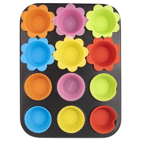 Forma do Pieczenia Muffinek Ciastek z Foremkami ORION 12 szt.